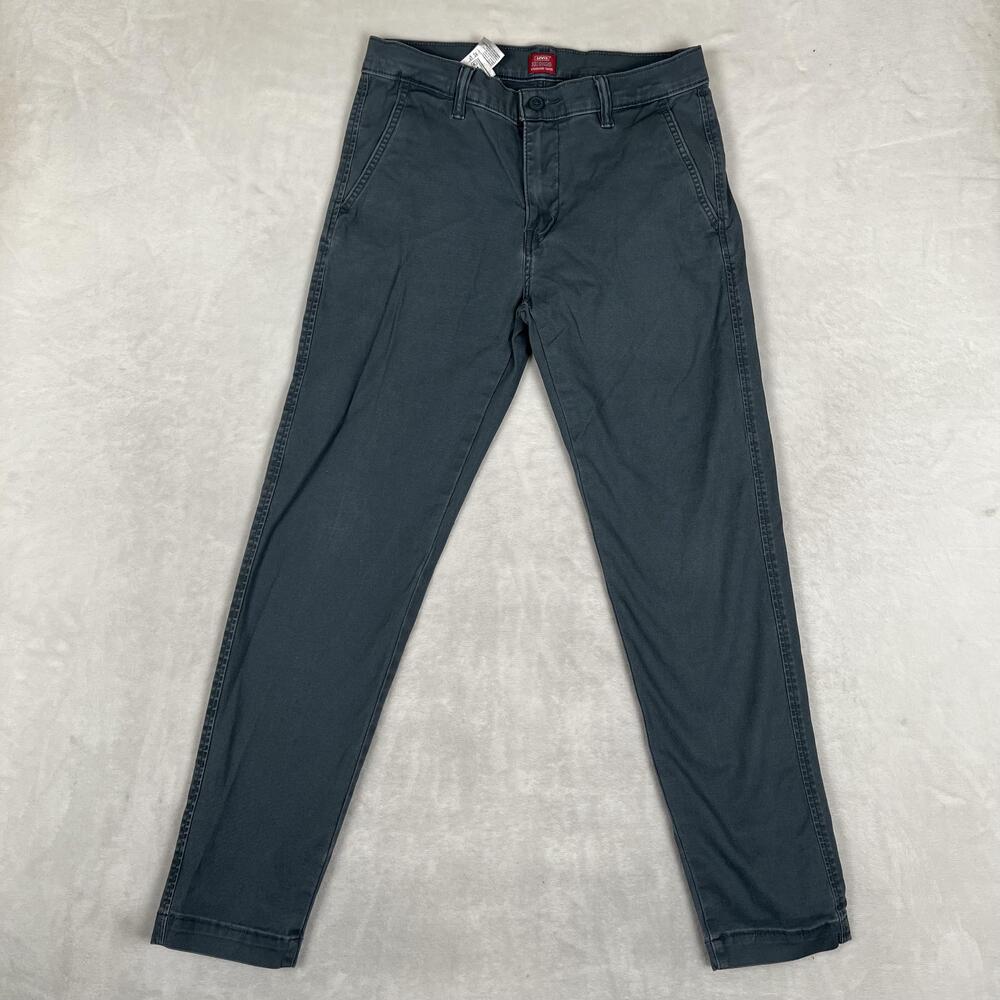 Levi's Chino Pants Mens 29x32 Gray Slim Taper Stretch Casual Twill Modern